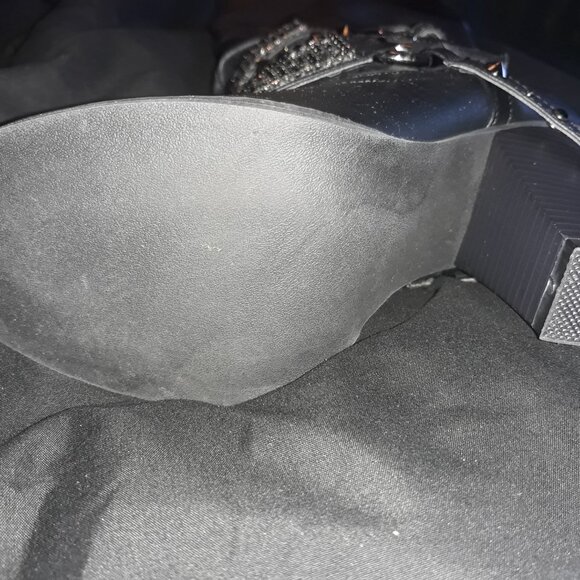 Leather Studded Black Boots From VENUS Size 6 - Picture 4 of 6